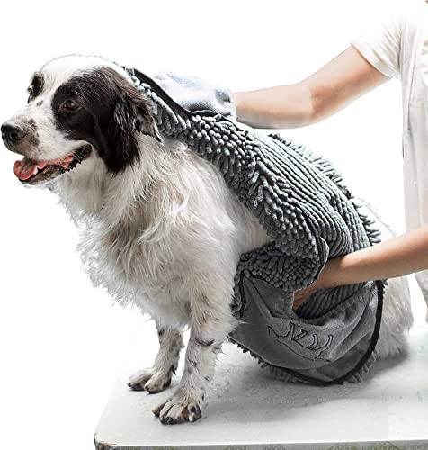 Quick Dry Towel for Dogs (Cool Grey)
