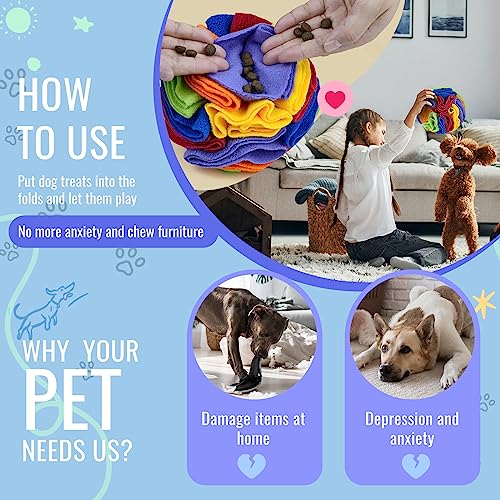 Pet Snuffle Ball (Rainbow color / 15cm)
