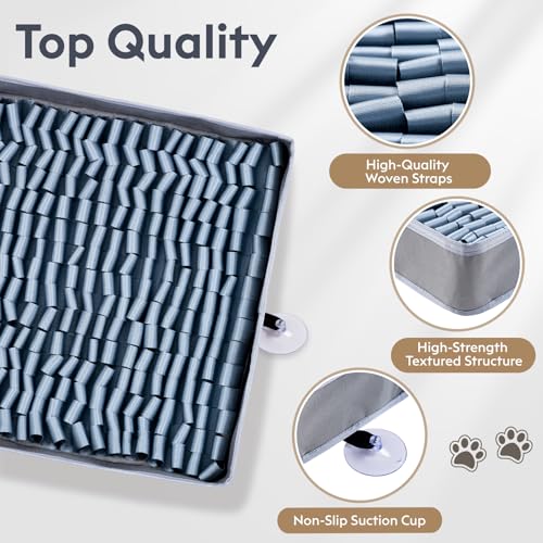 Snuffle Mat for Dogs (Silver / 17" X 15")