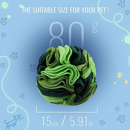 Pet Snuffle Ball (Gradient green / 15cm)