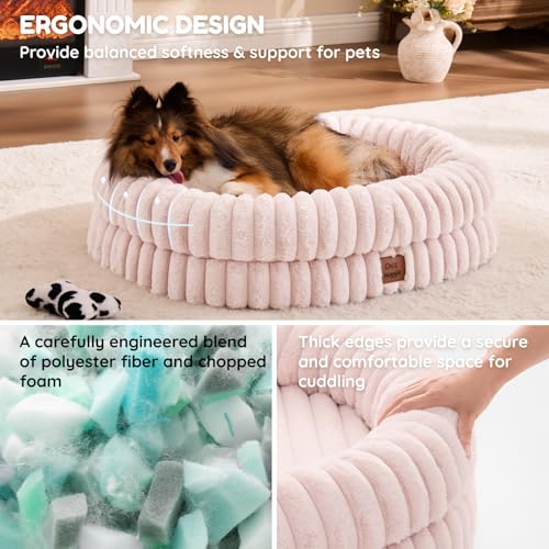 Orthopedic Dog Bed (Pink / M(30*24*7))