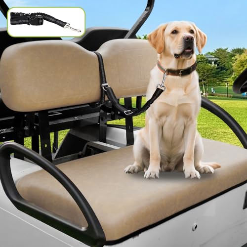 Golf Cart Dog Seat Leash (Black)