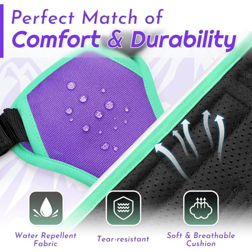 Dog Harness for Small Dogs (Small / Purple & Turquoise)
