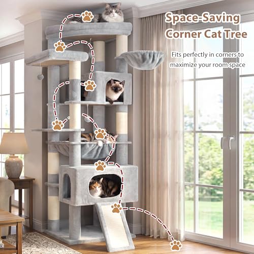 Cat Tree 78.7'' Cat Tower (78.7 inch / Light gray)