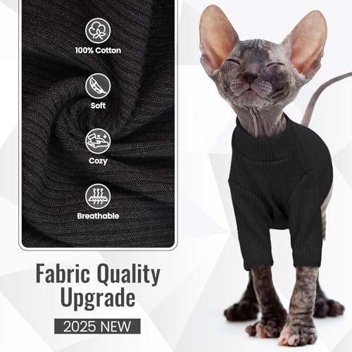 Hairless Cat Shirt (Large / Black)