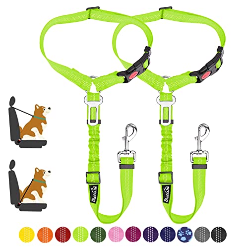 Dog Seat Belt for Car (L.Lime Green)