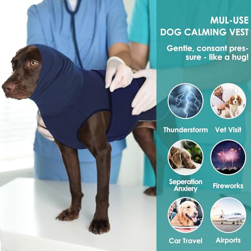 Dog Anxiety Vest (NavyBlue / X-Small)
