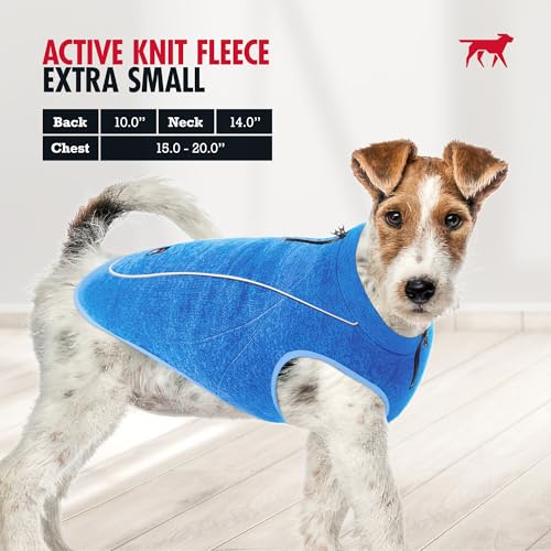 Insulated Fleece Sweater for Dogs (X-Small / Heather Blue)