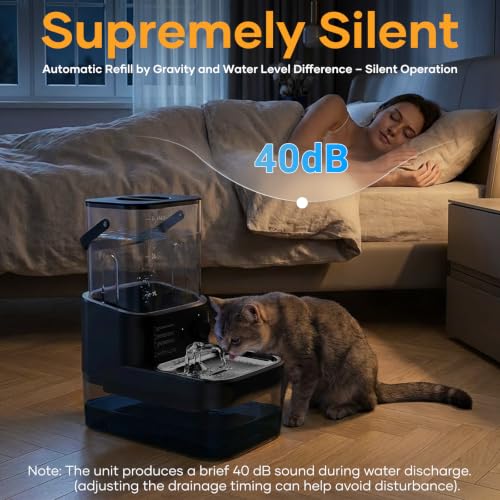 3L Filterless Cat Water Fountain (Black)