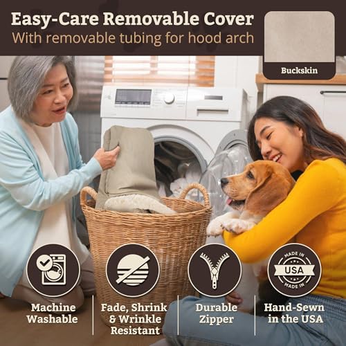 Rectangle Cozy Cave Dog Bed (Buckskin / Medium)