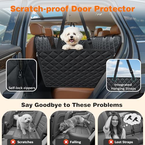 XL Dog Seat Cover for Full (Jet Black / XL - 60" Length)