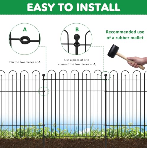Garden Fence Animal Barrier (10 Pack - 32 in (H) x23.6 ft (L))