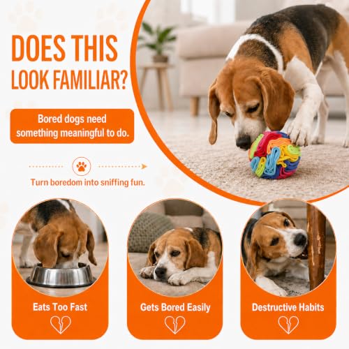 Snuffle Ball Snuffle Ball for Small Dogs (Rainbow-colored / Small)