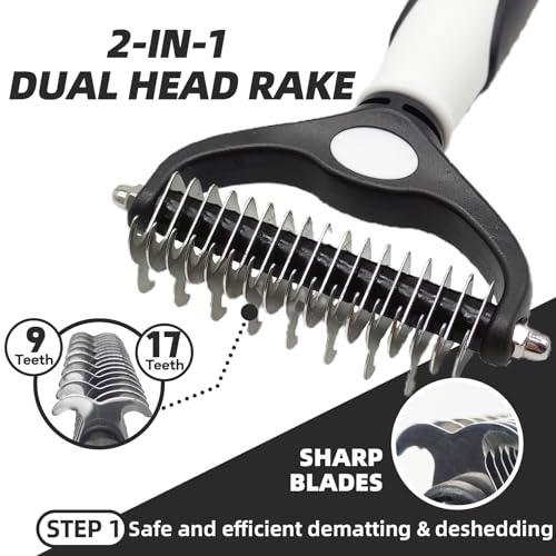 Dog Brush for Shedding (A-Black)