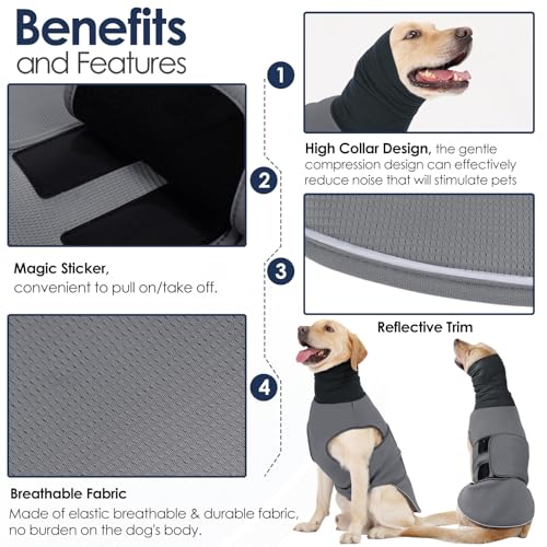 Dog Anxiety Vest (Grey / XX-Large)