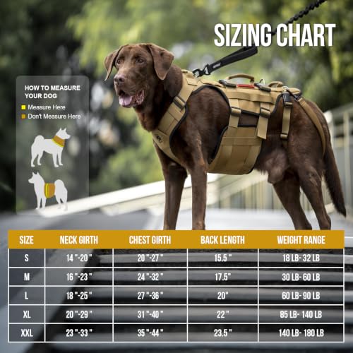 Dog Lift Harness for Large Dogs (Brown / M)