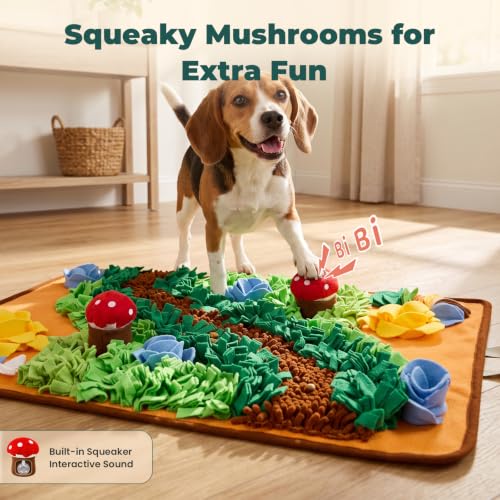 Snuffle Mat for Dogs (Mushroom / 29.9"L x 21.3"W)