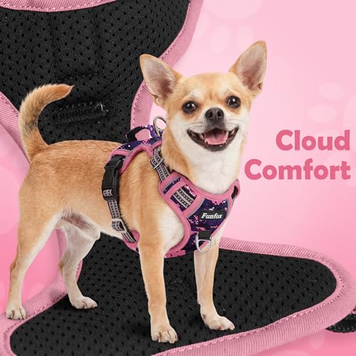 Dog Harness No Pull (Mosaic Pink / X-Large)
