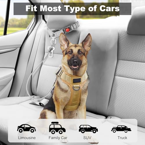 Dog Seat Belt for Car (2 Pack(Grey))