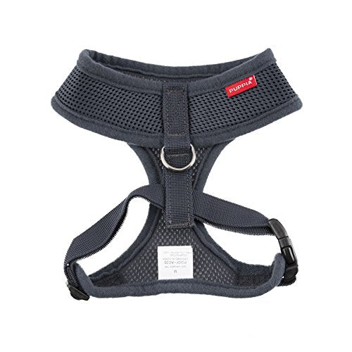 Authentic Puppia Soft Harness (Grey / Small)
