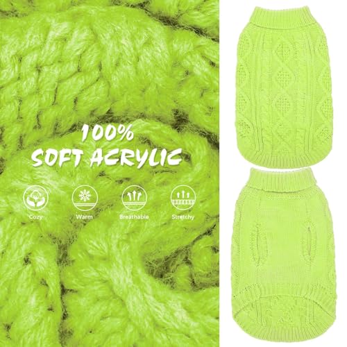 Dog Sweater for Large Dogs (Light Green / Large)