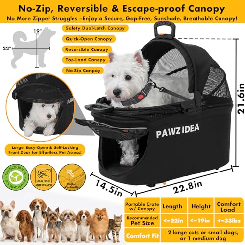 Pet Stroller 4 (Black Warrior)