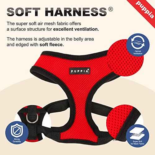 Soft Dog Harness No Choke Over (Orange / Small)