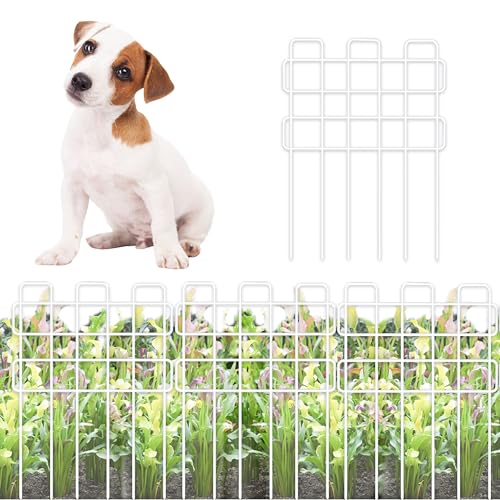 Garden Fence Animal Barrier (White x 10)