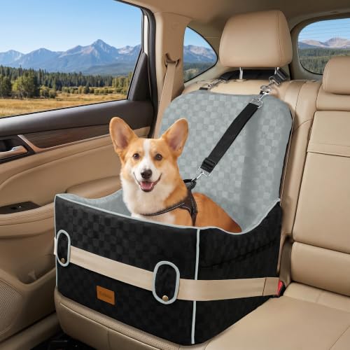 Small Dog Car Seat (Grey / Medium)