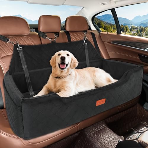 Large Dog Car Seat Under 100 lbs (Black)