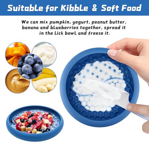 Dog Lick Bowl (Dark Blue / Large)
