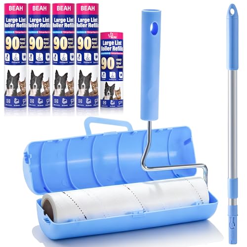 Large Lint Roller for Pet Hair Extra Sticky