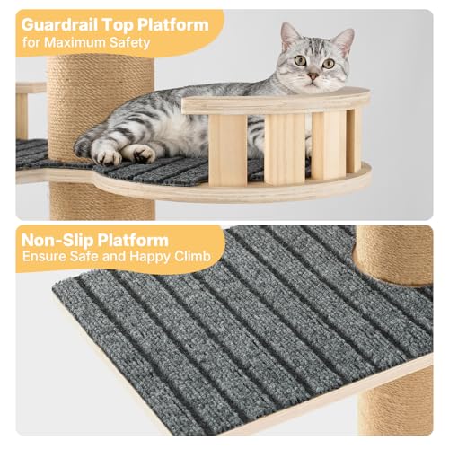 Floor to Ceiling Cat Tree (Beige)