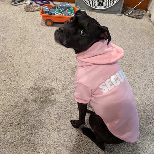 Security Dog Hoodie (#1 Pink(Security) / X-Large (All Breed Sizes))