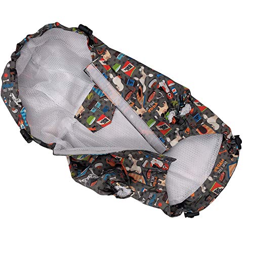 for Small Pet Cat Dog Raincoat Hoodie Coat Waterproof Rain Jacket Rainwear (GREY / M: Chest - 18", Length - 14")