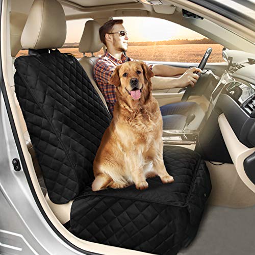 Car Seat Covers Front Seats (Black-1 Pack)