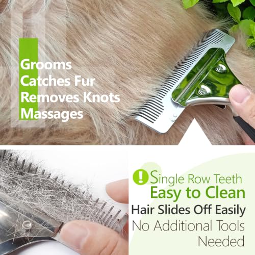 Dog Grooming Brush for Shedding (BLACK)