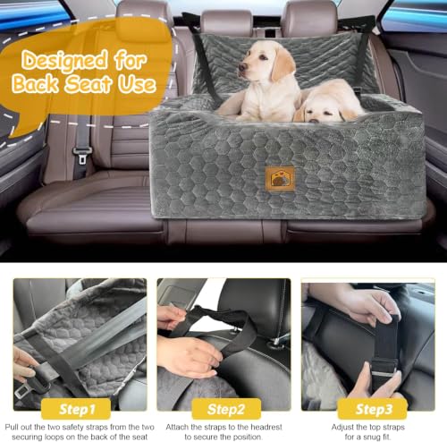 Dog Car Seat for Medium (Gray / Large)