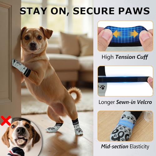 8Pcs Dog Socks to Prevent Licking (M(Pack of 8))