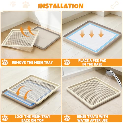 Dog Potty Tray Fits 22 x 22 In Pee Pad