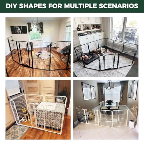 Homeplus Indoor Dog Playpen (Black / 24"H)