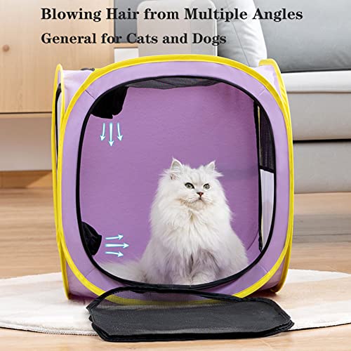 Pet Cat Dog Drying Box (Purple)