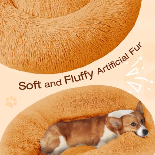 Dog Bed Calming Anti (27" / Orange)