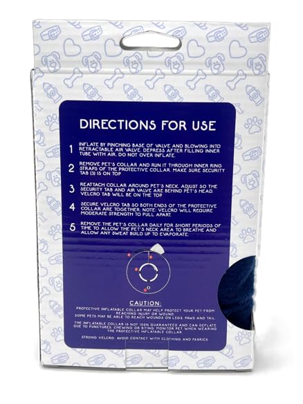 Calm Paws Protective Inflatable Collar Large w (Large)