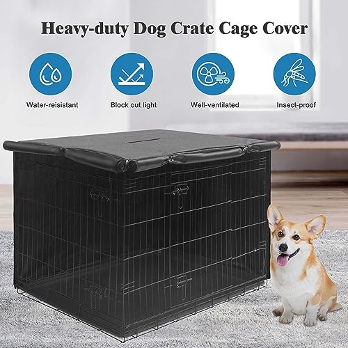 42 inches Dog Crate Cover (42.0"L x 28.0"W x 30.0"H / Grey)