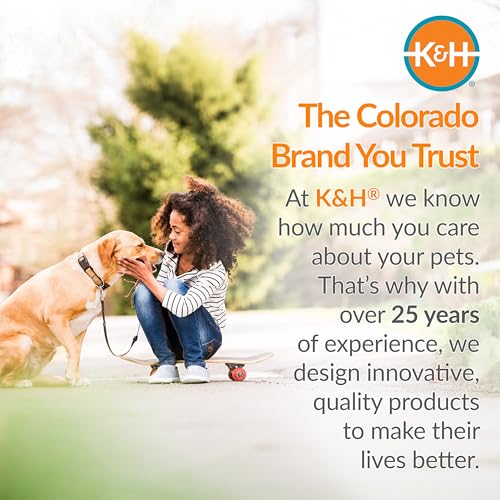 K&H Outdoor Elevated Dog Bed (Tan Mesh / Medium 32"L x 25"W)