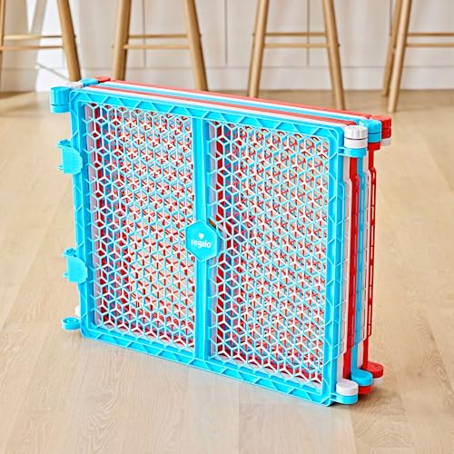Safety 192 Inch Super Wide Baby Gate and Play Yard (Red, White and Blue)