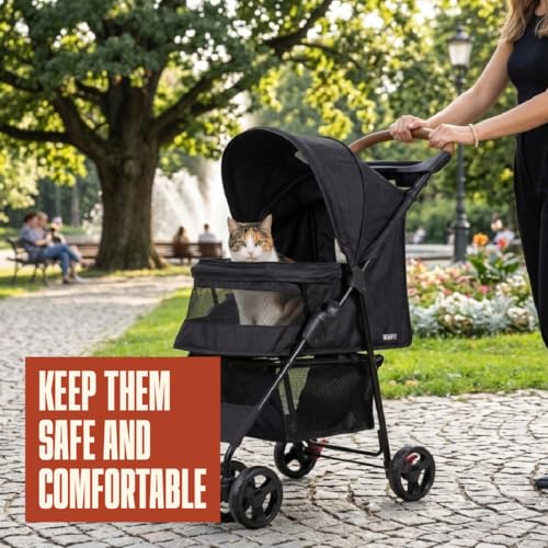 Pet Stroller for Small Dogs & Cats