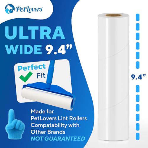 Extra Sticky Floor Lint Roller 4 Pack of Refills Only