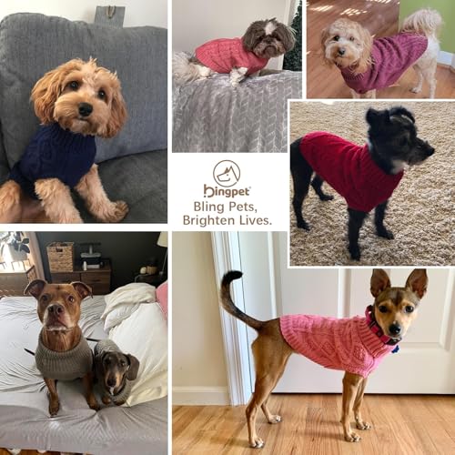 Dog Sweater for Small Dogs (NavyBlue / Small)